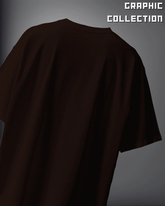 Black plain graphic oversized t-shirt from WEEBTOON graphic collection with loose fit